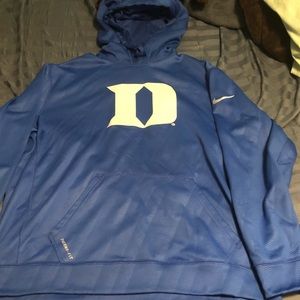 LIKE NEW WORN TWICE DUKE NIKE THERMA FIT HOODIE